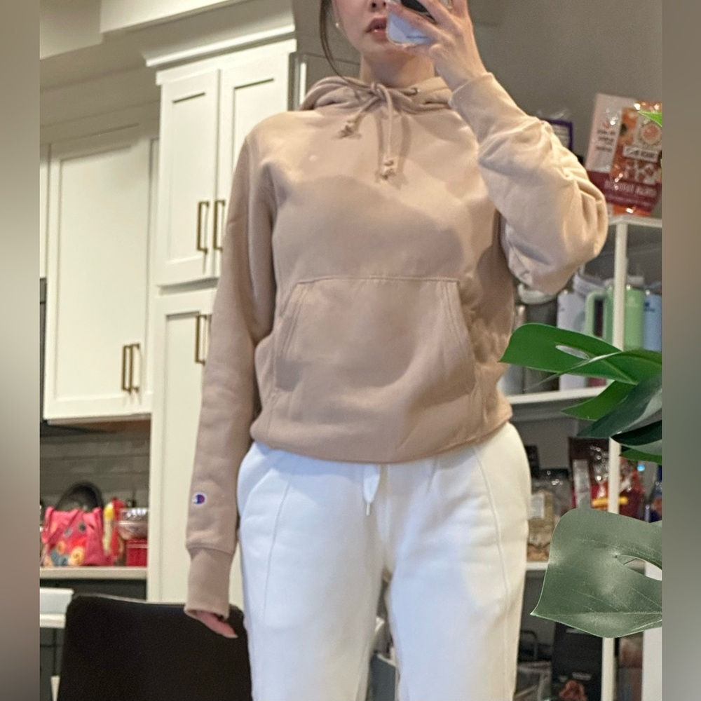 Monochromatic Sweat set Champion Beige Hoodies and Joy Lab oat Sweatpants XS